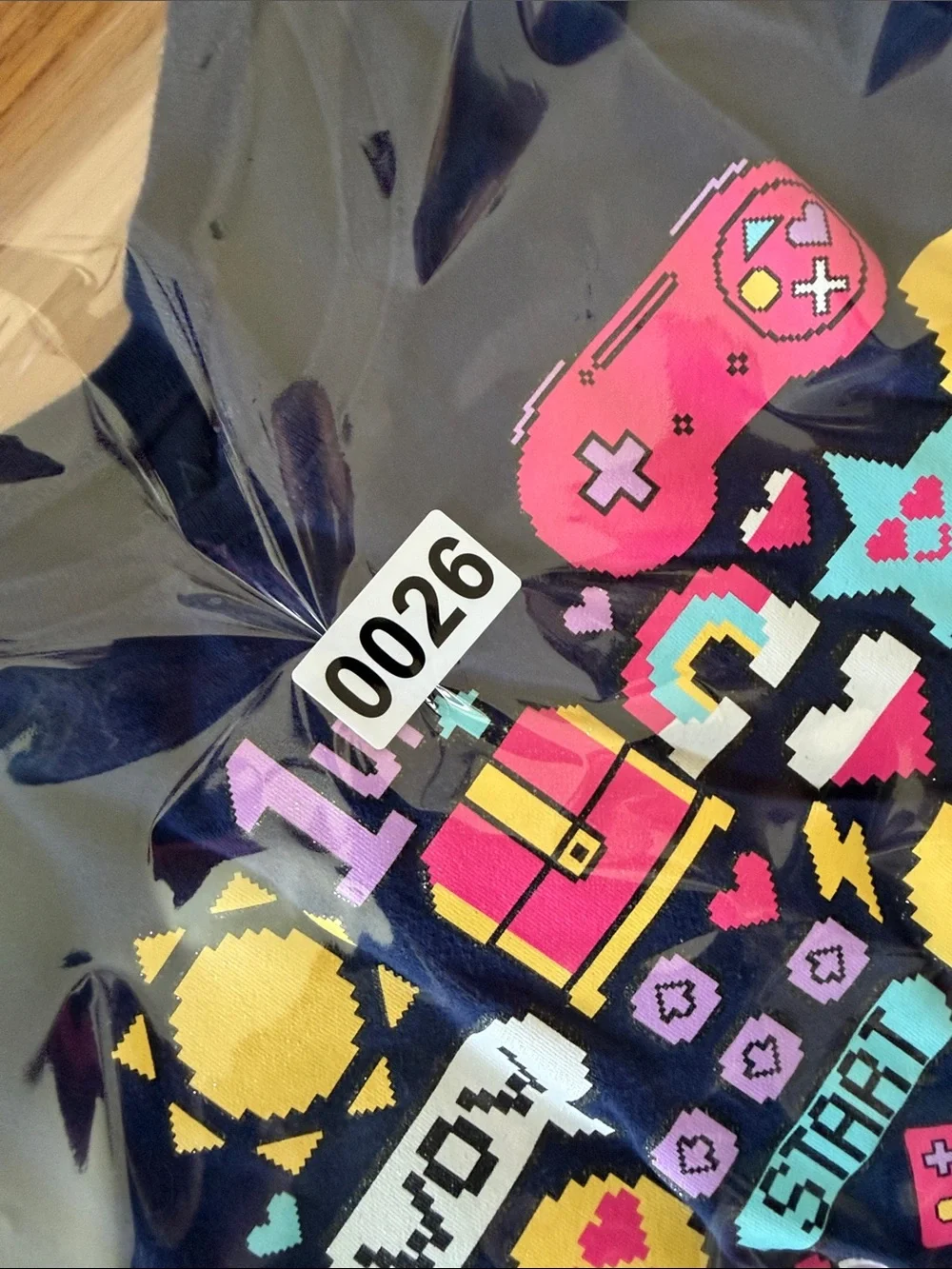 The Children's Place Navy Long-Sleeve Tee with Colorful Gaming Heart